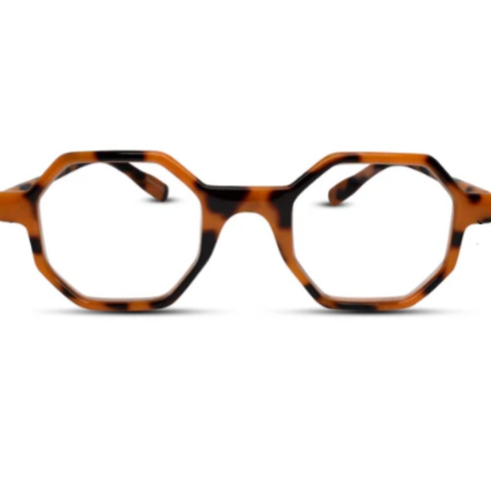 2 See Life Premium Prescription Strength Hexagon Reading Glasses in Tortoise